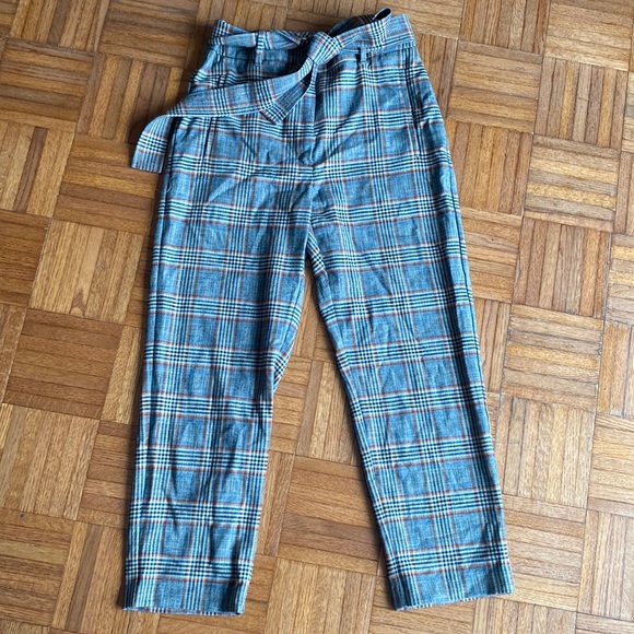 Wilfred tie front plaid pants - Picture 1 of 5